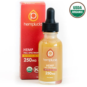 Hemplucid USDA Organic Full-Spectrum Water Soluble Hemp - 250mg