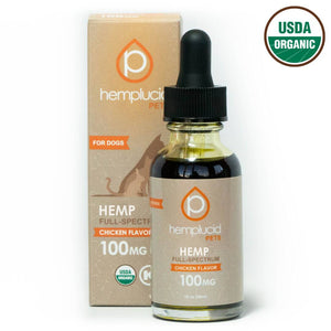 Hemplucid USDA Organic Full-Spectrum 100mg Pet Formula - Chicken Flavor